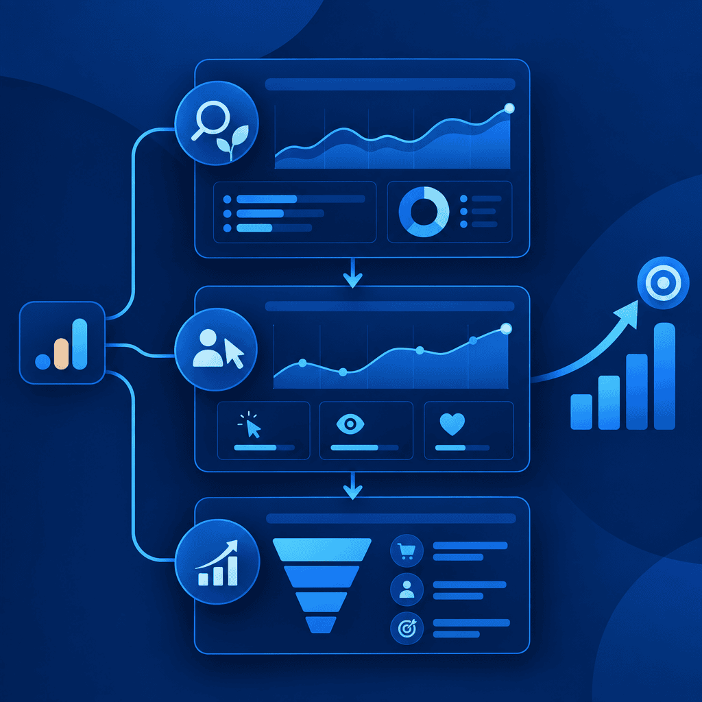 Dashboards de Google Analytics: flujo de SEO a oportunidades de negocio