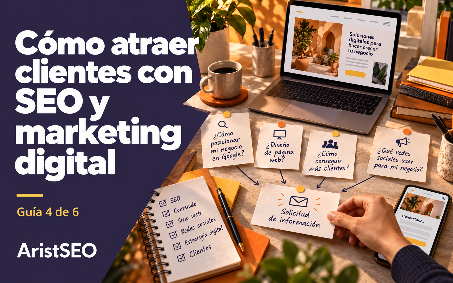 Captación de clientes: guía AristSEO